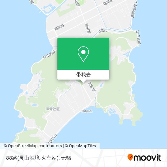 88路(灵山胜境-火车站)地图