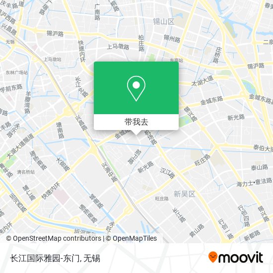 长江国际雅园-东门地图