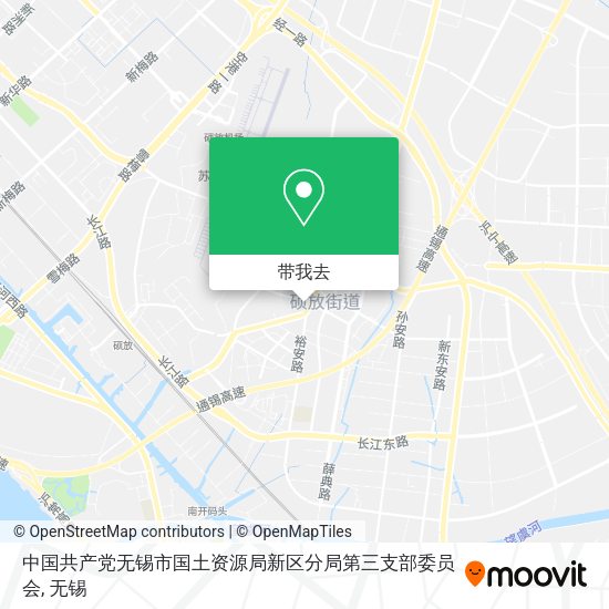中国共产党无锡市国土资源局新区分局第三支部委员会地图