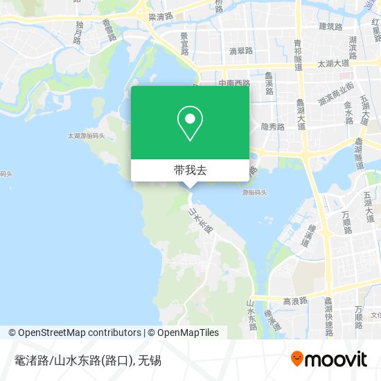鼋渚路/山水东路(路口)地图