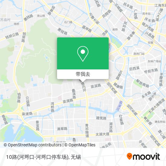 10路(河埒口-河埒口停车场)地图