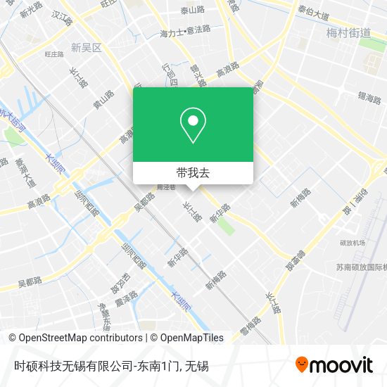 时硕科技无锡有限公司-东南1门地图
