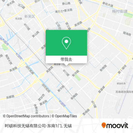 时硕科技无锡有限公司-东南1门地图