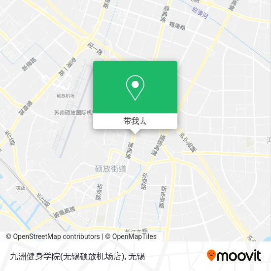 九洲健身学院(无锡硕放机场店)地图