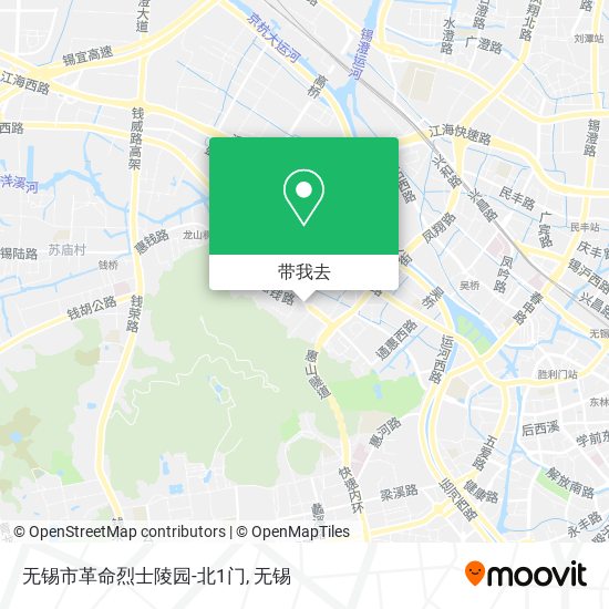 无锡市革命烈士陵园-北1门地图