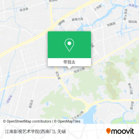江南影视艺术学院(西南门)地图
