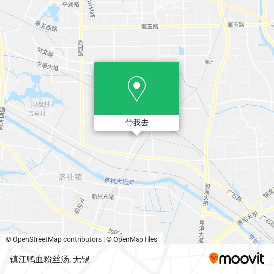 镇江鸭血粉丝汤地图