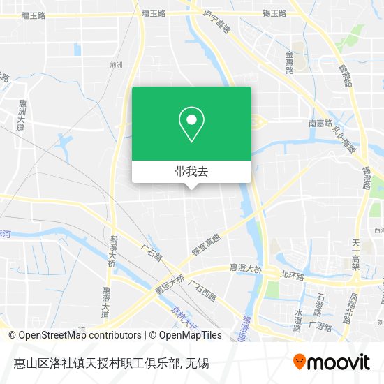 惠山区洛社镇天授村职工俱乐部地图