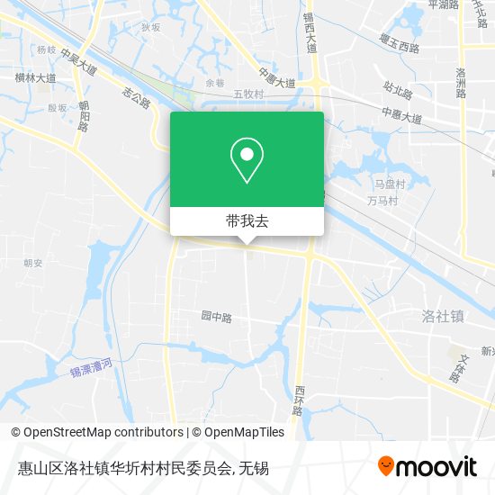 惠山区洛社镇华圻村村民委员会地图