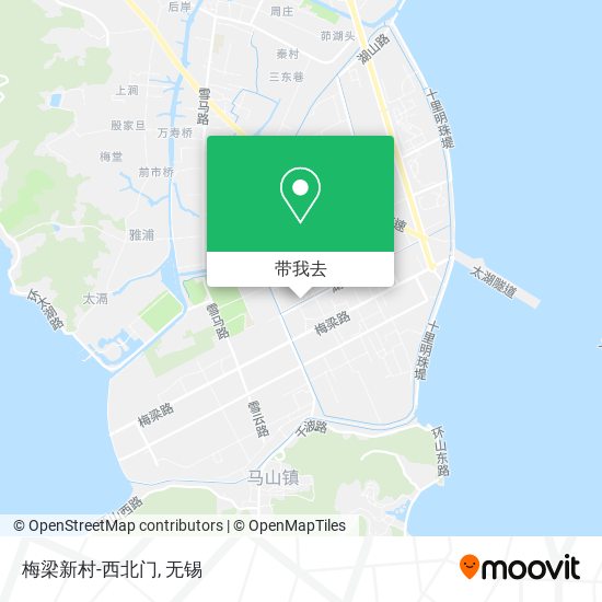 梅梁新村-西北门地图