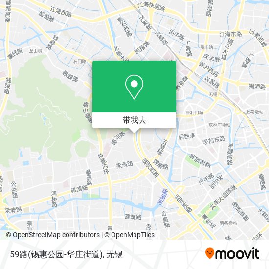 59路(锡惠公园-华庄街道)地图
