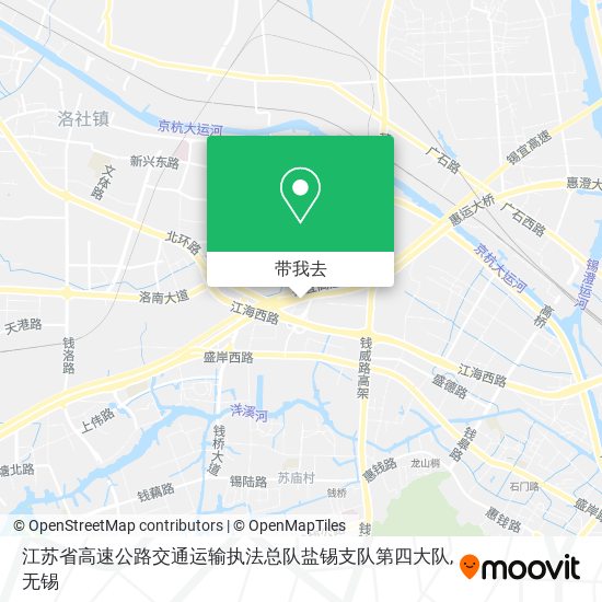 江苏省高速公路交通运输执法总队盐锡支队第四大队地图