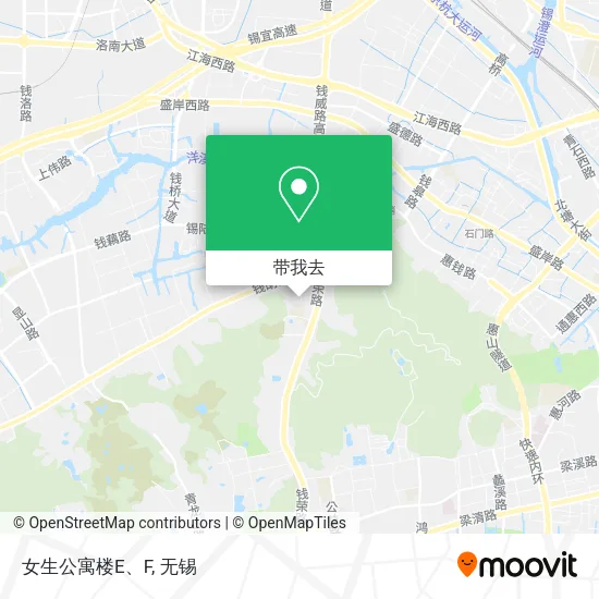 女生公寓楼E、F地图