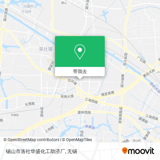 锡山市洛社华盛化工助济厂地图