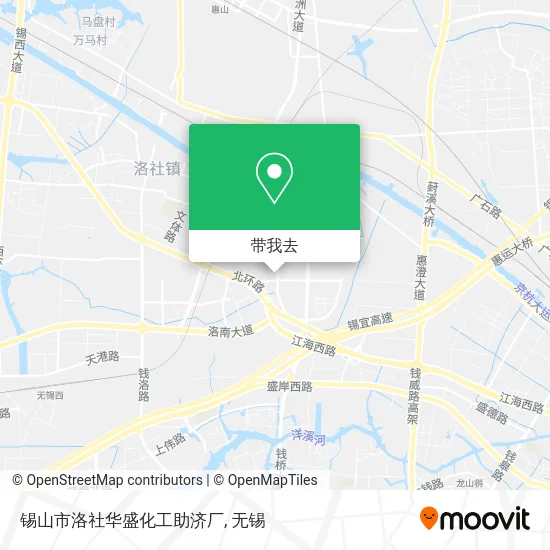 锡山市洛社华盛化工助济厂地图