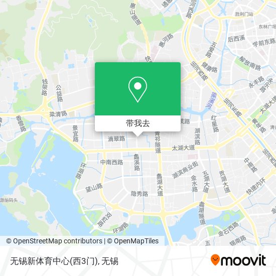 无锡新体育中心(西3门)地图