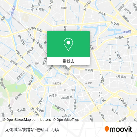 无锡城际铁路站-进站口地图