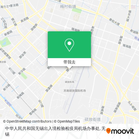 中华人民共和国无锡出入境检验检疫局机场办事处地图