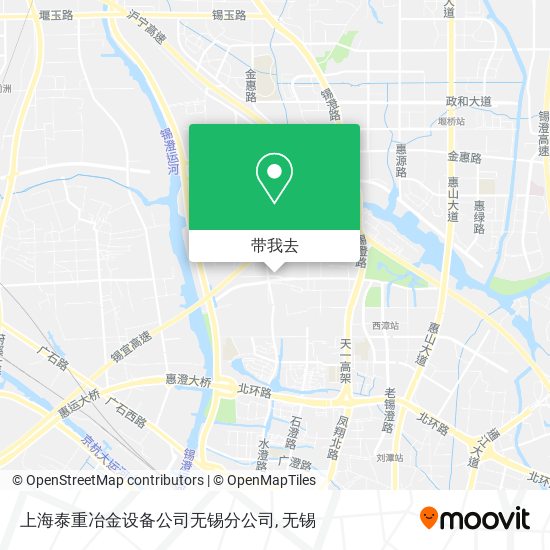 上海泰重冶金设备公司无锡分公司地图