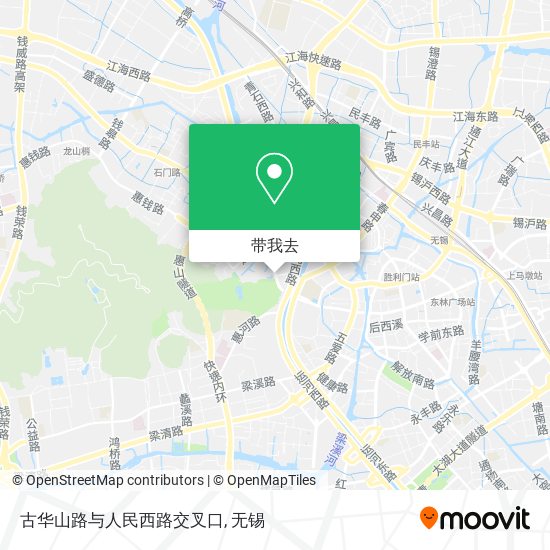 古华山路与人民西路交叉口地图
