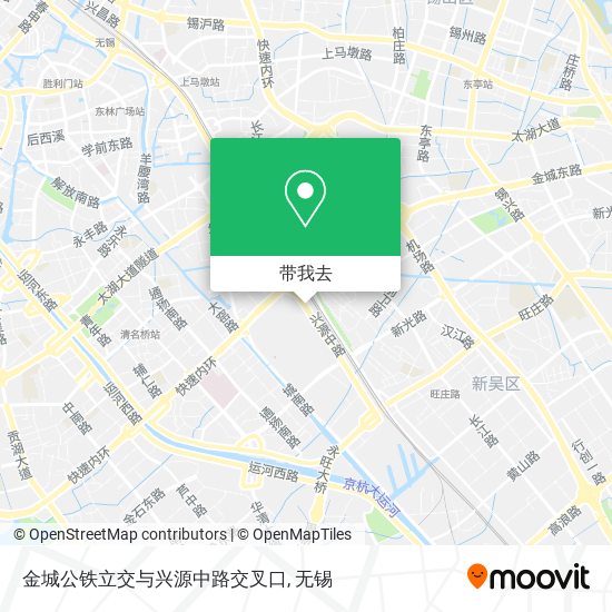 金城公铁立交与兴源中路交叉口地图