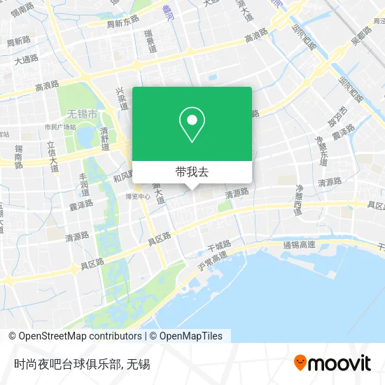 时尚夜吧台球俱乐部地图