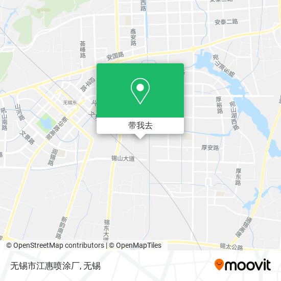 无锡市江惠喷涂厂地图