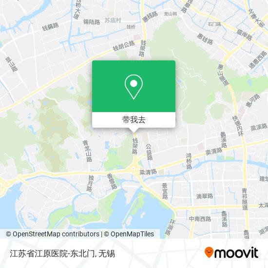 江苏省江原医院-东北门地图