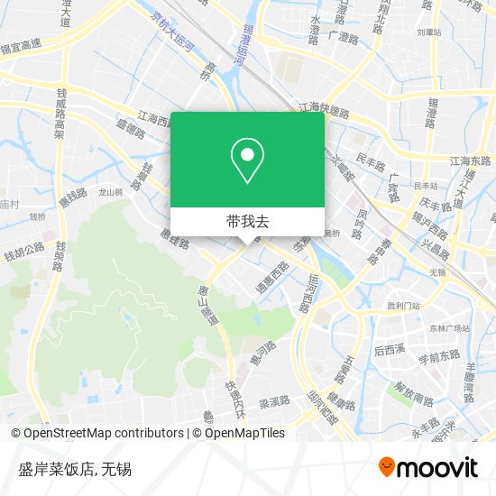 盛岸菜饭店地图