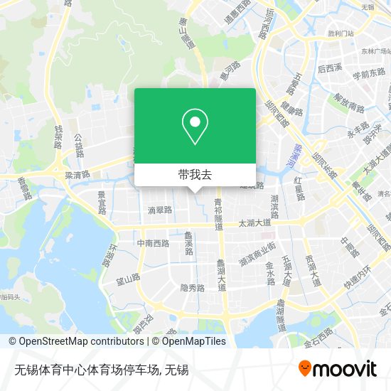 无锡体育中心体育场停车场地图