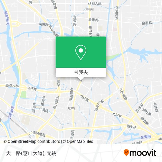 天一路(惠山大道)地图