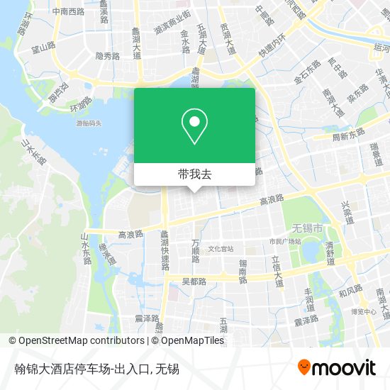 翰锦大酒店停车场-出入口地图
