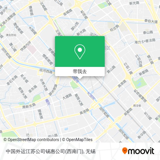 中国外运江苏公司锡惠公司(西南门)地图