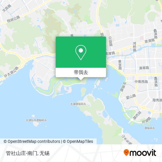 管社山庄-南门地图