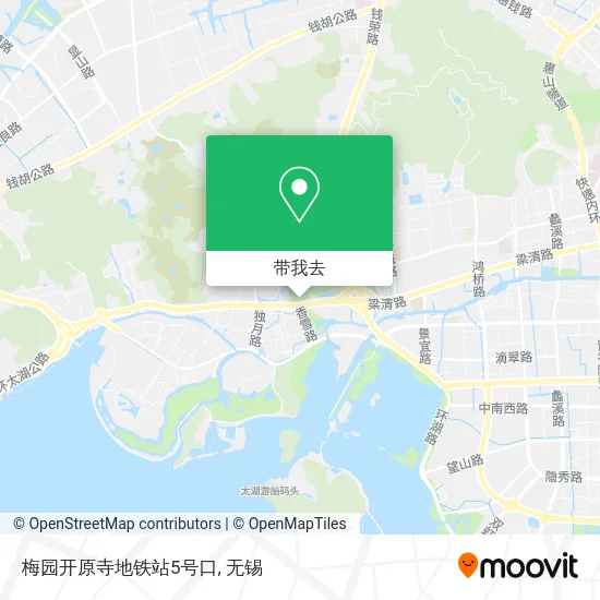 梅园开原寺地铁站5号口地图