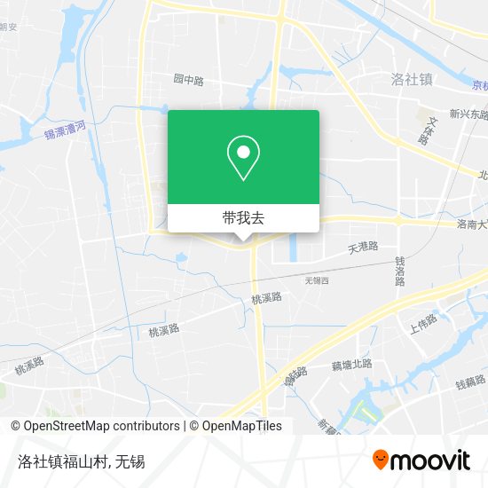 洛社镇福山村地图