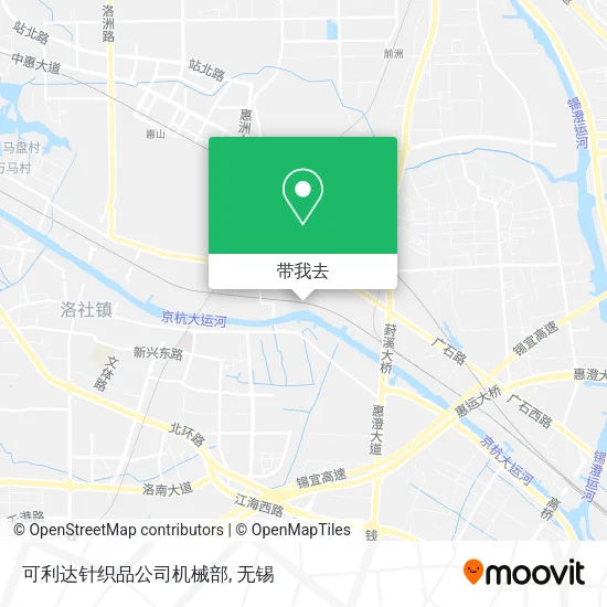 可利达针织品公司机械部地图