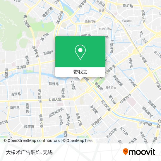 大橡术广告装饰地图