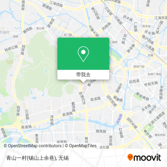 青山一村(锡山上余巷)地图