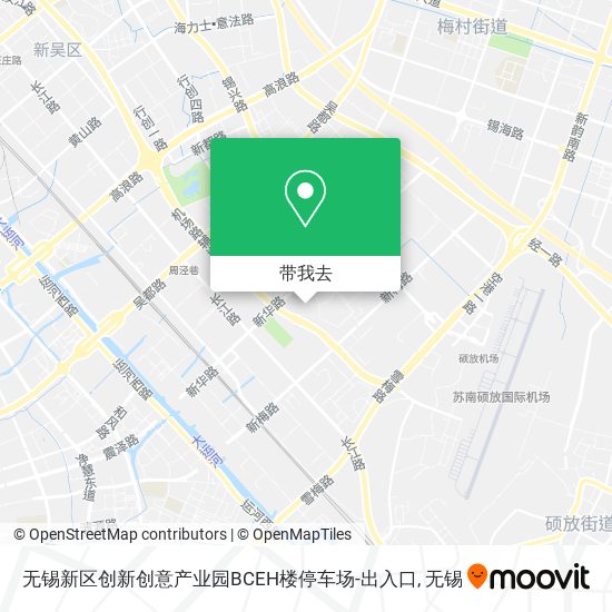 无锡新区创新创意产业园BCEH楼停车场-出入口地图