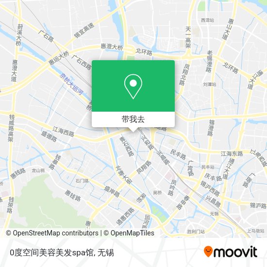 0度空间美容美发spa馆地图