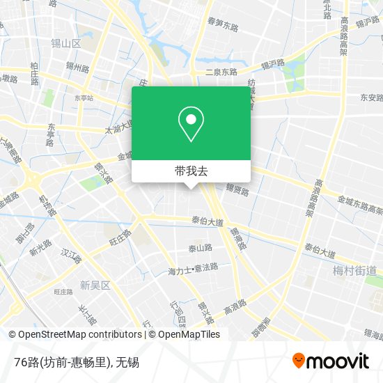 76路(坊前-惠畅里)地图