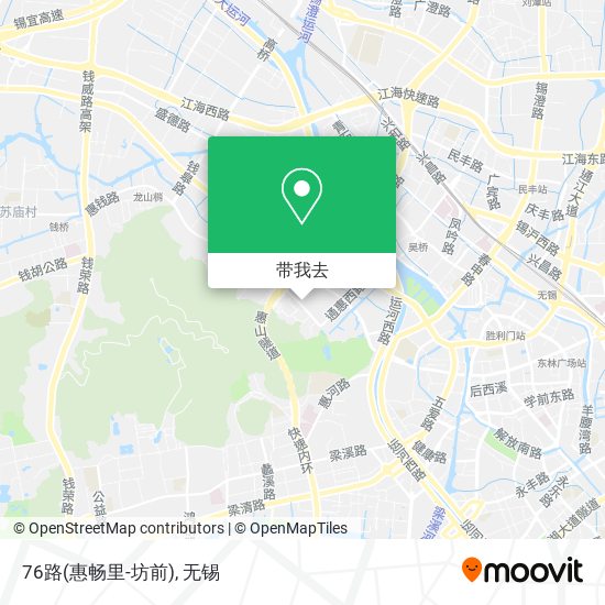 76路(惠畅里-坊前)地图