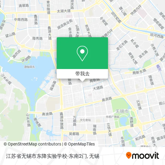 江苏省无锡市东降实验学校-东南2门地图