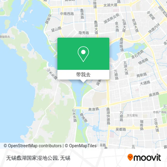 无锡蠡湖国家湿地公园地图