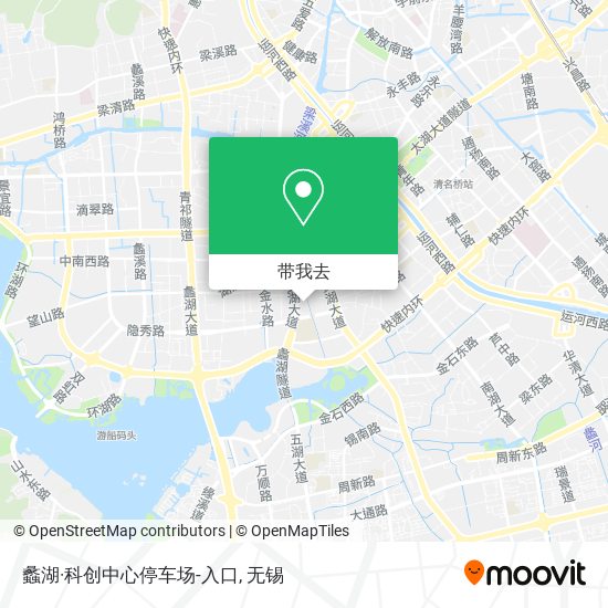 蠡湖·科创中心停车场-入口地图