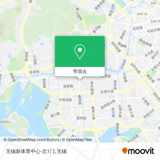 无锡新体育中心-北1门地图