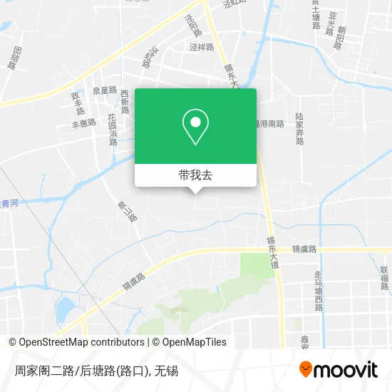 周家阁二路/后塘路(路口)地图