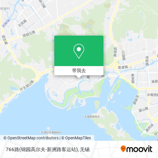 766路(锦园高尔夫-新洲路客运站)地图