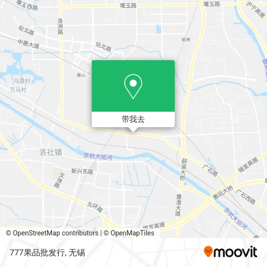 777果品批发行地图
